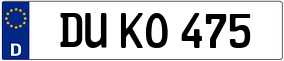Trailer License Plate